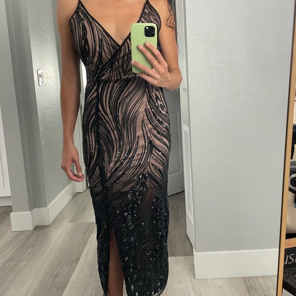 Class sequence cocktail party dress